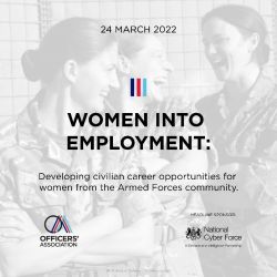 WOMEN INTO EMPLOYMENT: Developing career opportunities for women from the Armed Forces community:
